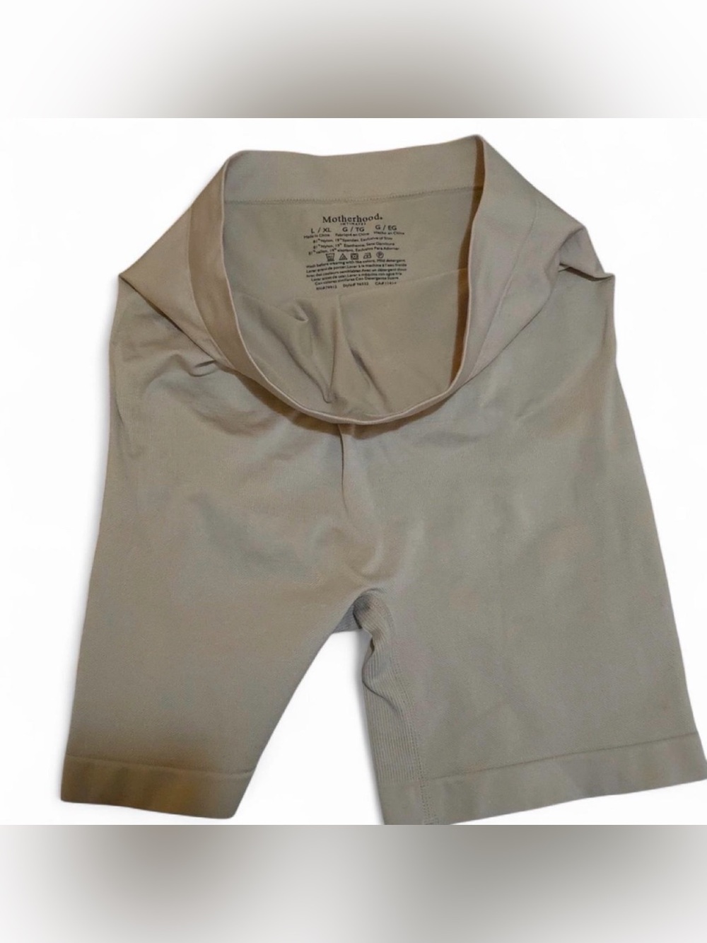 Motherhood Maternity Beige/Tan Maternity Shapewear Shorts - Picture 3 of 4